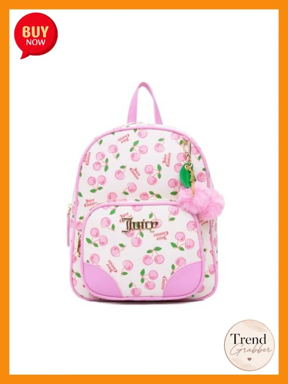 Polyurethane Fashion Backpack with Laptop Compatible Storage and Adjustable
